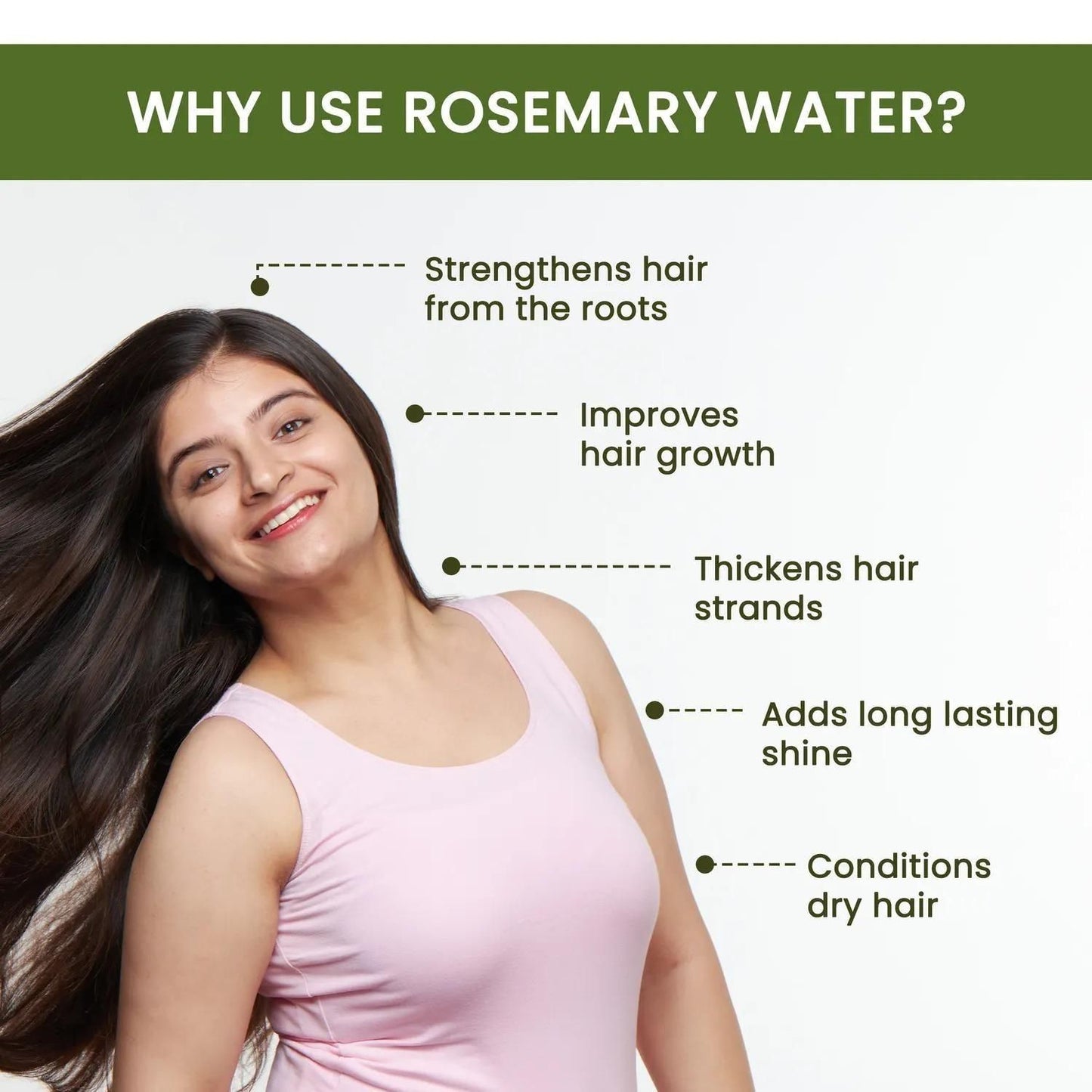 Rosemary Water, Hair Spray For Regrowth (Pack of 2 Bottle & Sprayer-1)